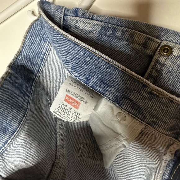 Men’s Wrangler denim blue jeans 34 X 30 - Picture 4 of 4